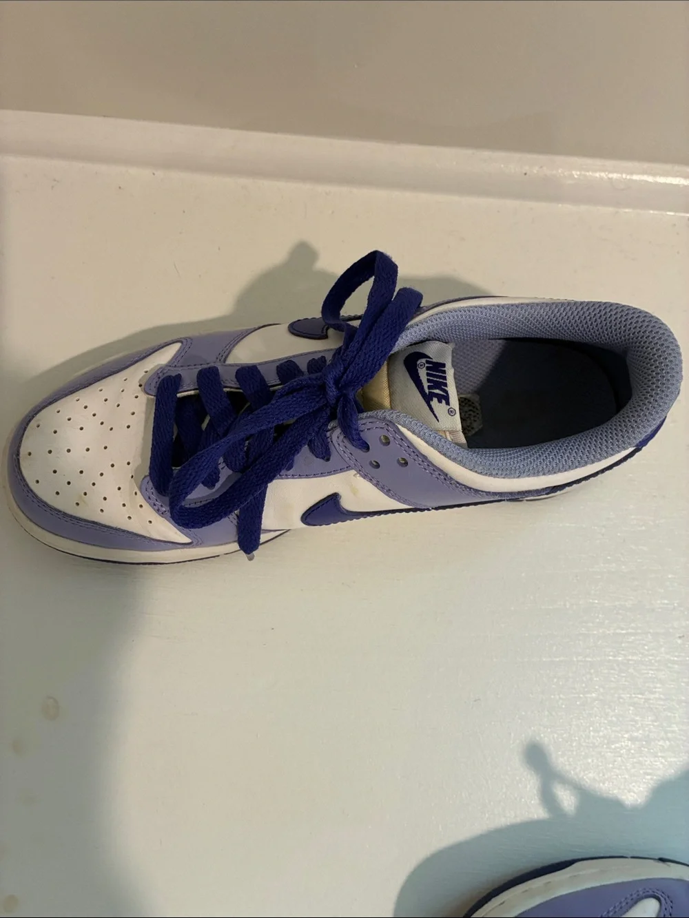 Nike Kids Lavender & Royal Blue Low-Top Sneakers